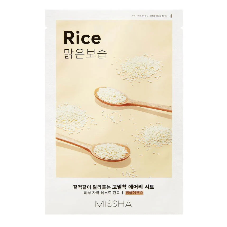 MISSHA – Airy Fit Sheet Mask Rice - Arroz (19 g)
