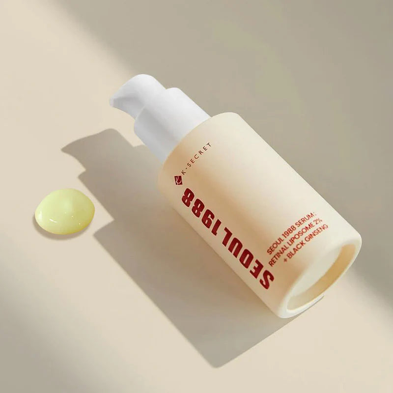 K-SECRET SEOUL 1988 – Serum: Retinal Liposome 2% + Black Ginseng (30 ml)