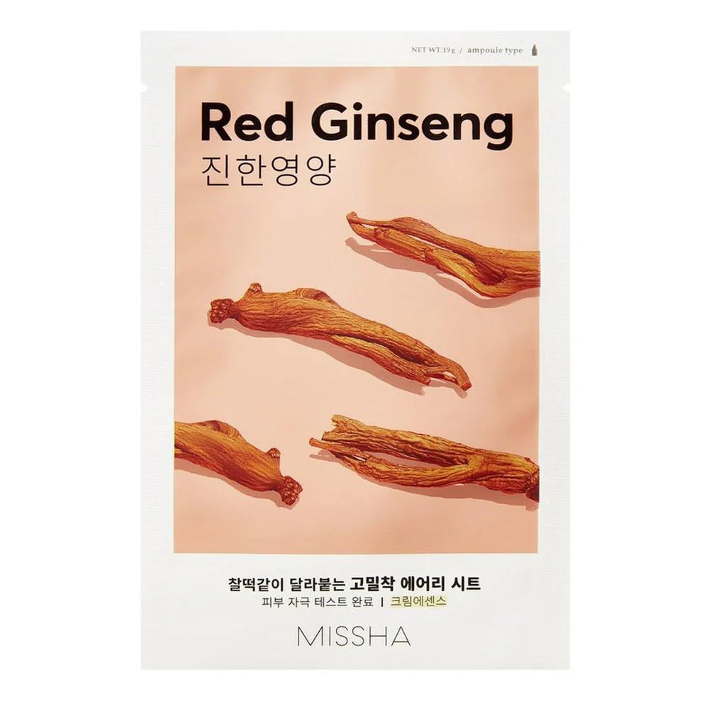 MISSHA - Mascarilla Airy Fit Sheet Mask - Ginseng rojo