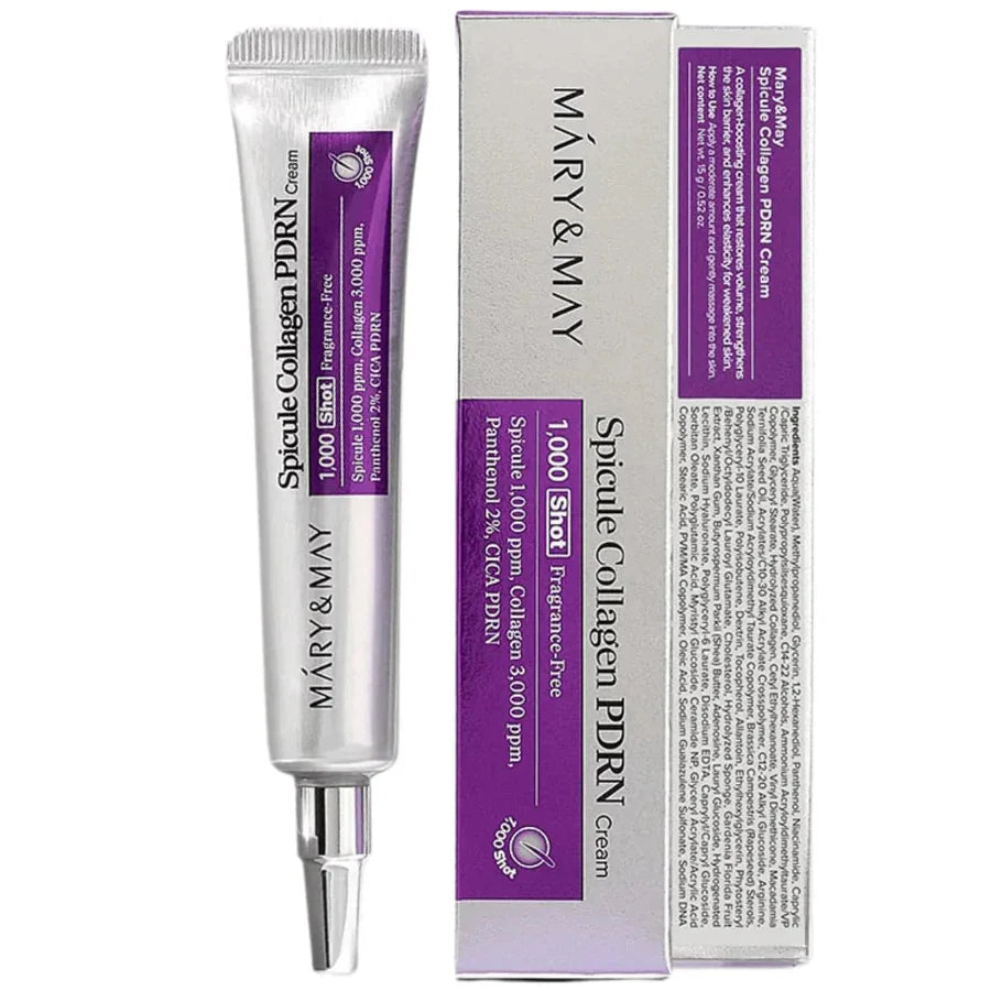 MARY & MAY – Spicule Collagen PDRN Cream (15 g)