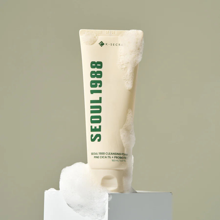 K-SECRET SEOUL 1988 - Cleansing Foam: Pine Cica 1% + Probiotics (150 ml)