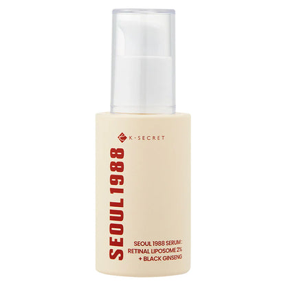 K-SECRET SEOUL 1988 – Serum: Retinal Liposome 2% + Black Ginseng (30 ml)