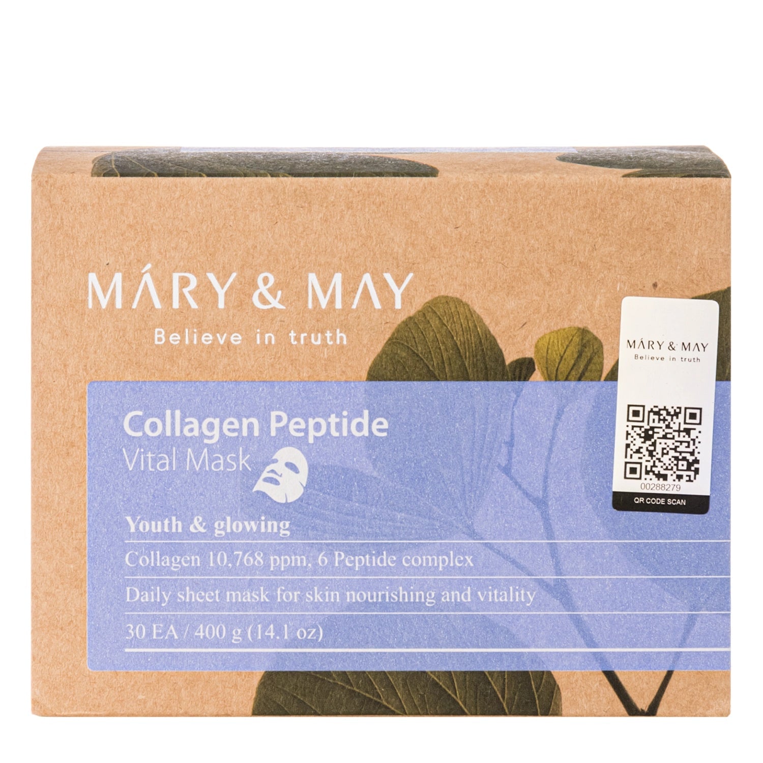 MARY &amp; MAY – Collagen Peptide Vital Mask (30 uds) - Mononori