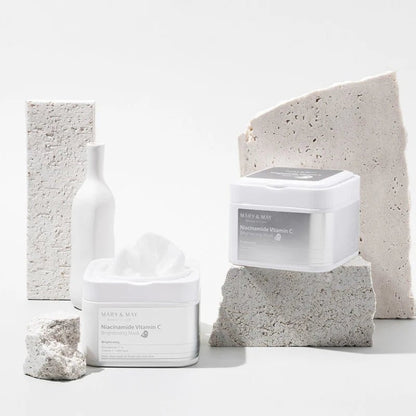 MARY &amp; MAY – Niacinamide + Vitamin C Brightening Mask (30 uds) - Mononori