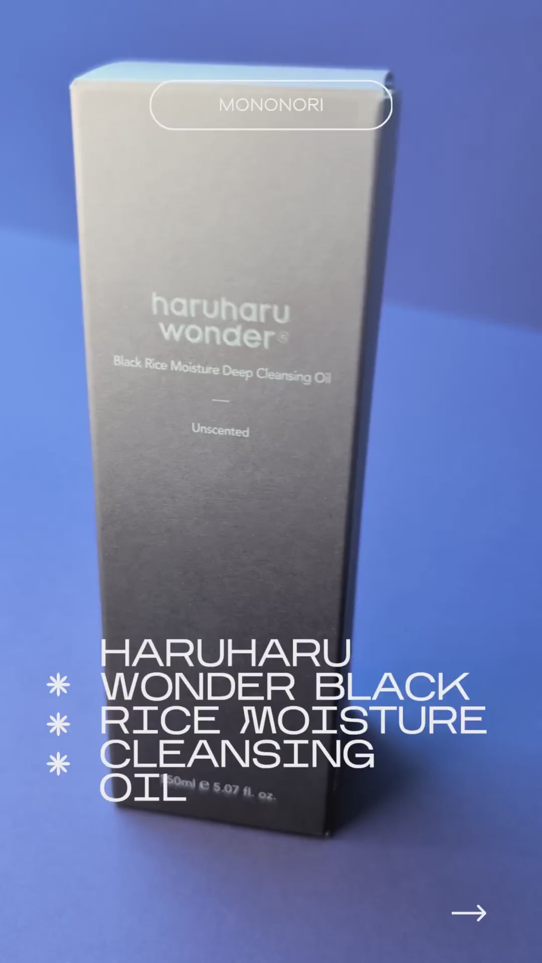 HARUHARU WONDER – Black Rice Moisture Deep Cleansing Oil (150 ml)